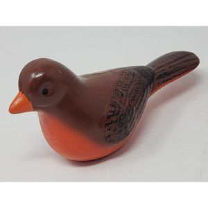 Vintage Roseville Ceramic Robin Red Breast Clip‎ On Bird Bath Without Clip